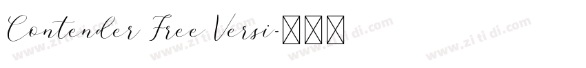 Contender Free Versi字体转换